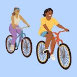 2 personnes pratiquant du vélo